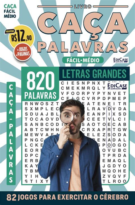 BRINDE LÁPIS Exceto PDF Livro Caça palavras Ed 74 Fácil Médio