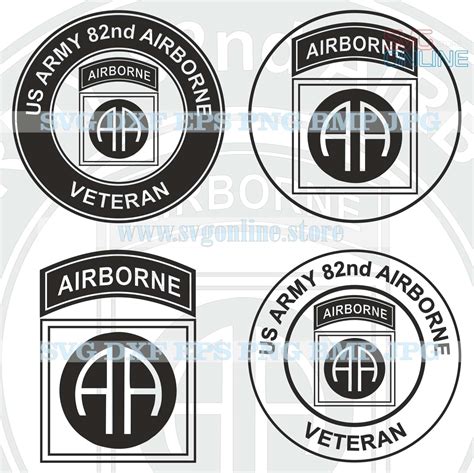 82nd Airborne SVG Vector Cricut - Etsy