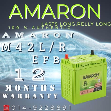 Amaron Hi Life Duro M L R Efb B L R B L Car Battery Bateri