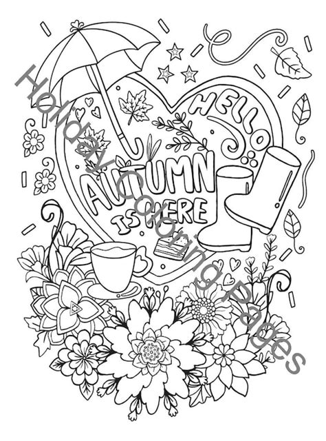 September Coloring Pages