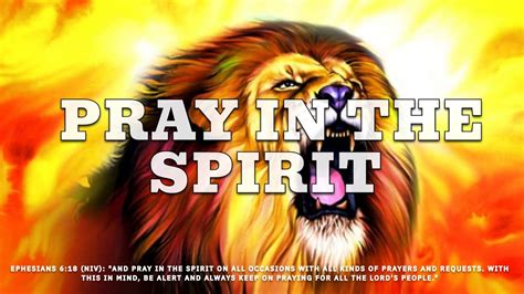 Pray In The Spirit Prophetic Warfare Prayer Instrumental Youtube