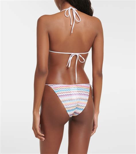 Zig Zag Knit Triangle Bikini In Multicoloured Missoni Mare Mytheresa