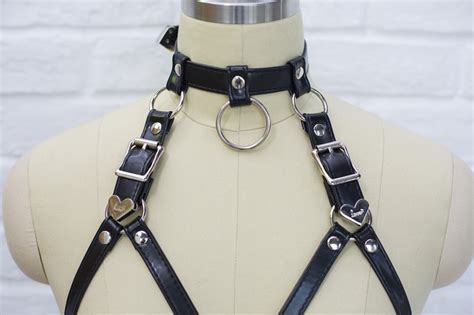 Wholesale Seyx Women Leather Harness Gothic Punk Mental Rock Suspender