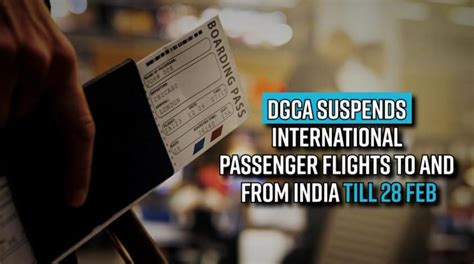 Dgca Extends Suspension Of Scheduled International Passenger Flights