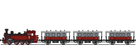 Vintage Red Passenger Steam Train Royalty Free Vector Image