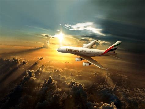 Emirates A380 Sunset Livery Pinterest Aviation Planes And Airplanes