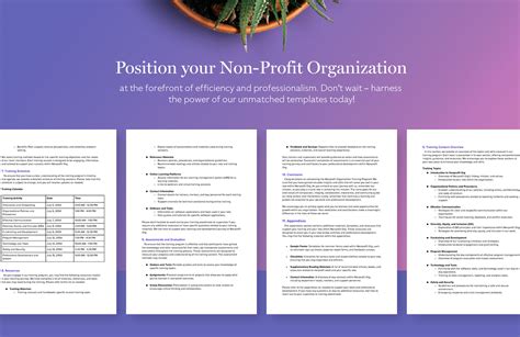 Nonprofit Organization Training Manual Template In Word PDF Google