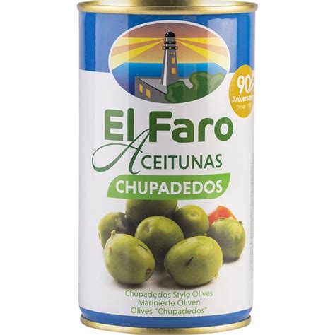 EL FARO Aceitunas Rellenas De Anchoa Pack 3 Latas 50 G Neto Escurrido