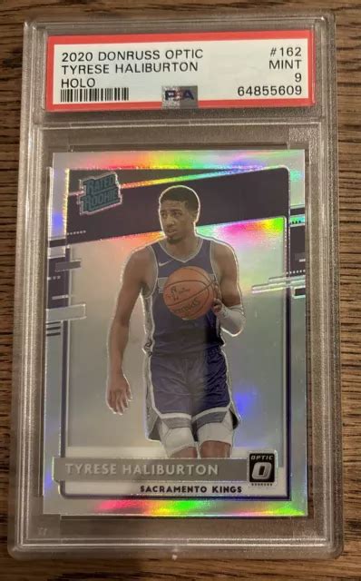 Carta Rookie Tyrese Halliburton Holo Panini Donruss Optic Psa