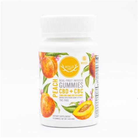 Wyld Cbd Cbc Peach Gummies Sativa Remedy Hemp Dispensary In