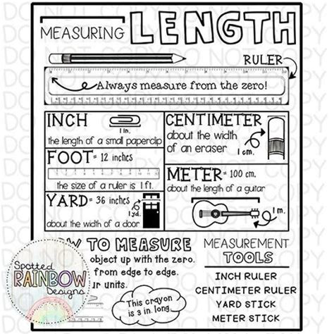 DIY Printable Traceable Jumbo Anchor Chart Template Measuring Length