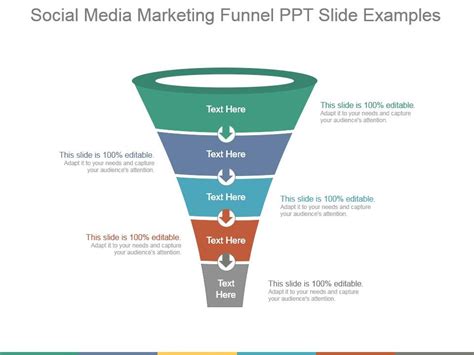 Social Media Marketing Funnel Ppt Slide Examples Presentation