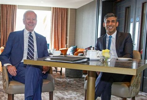 Us President Joe Biden Meets With Britains Pm Rishi Sunak In Belfast