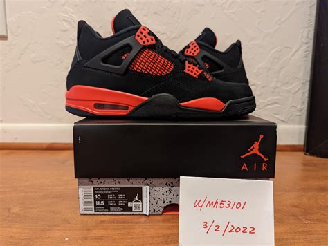 [wts] Ds Jordan 4 Red Thunder Crimson Sz 10 0 300 Ship R