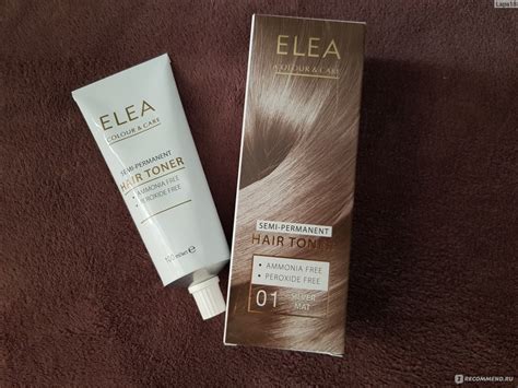 Оттеночный бальзам для волос Elea Colour & Care - «Убирает эффект ...