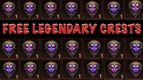 ALL Legendary Crests Available F2P Diablo Immortal YouTube