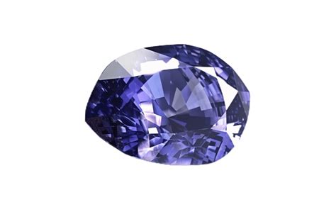 Tanzanite Rare Precious Natural Geological Stone On A Transparent