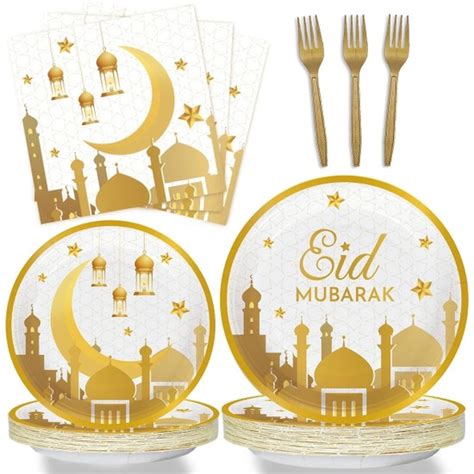 Ganbao Eid Mubarak Ka T Tabak Bardak Ramazan Dekorasyon Fiyat