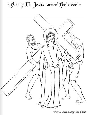 Free Stations Of The Cross Coloring Pages For 3rd Graders