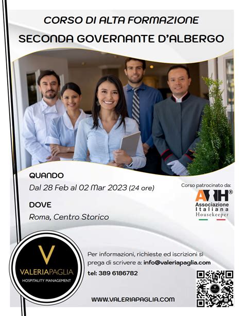 Corso Di Alta Formazione Seconda Governante D Albergo