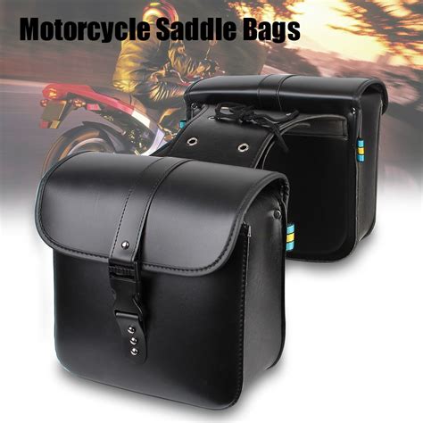 Mala De Bagagem De Motociclismo Bolsa De Viagem Lateral Couro Pu