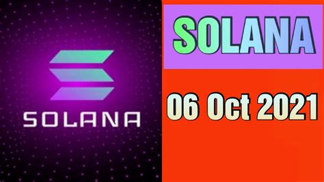 Solana Price Prediction 06 Oct 2021 Crypto Shakeel Solana Sol Today