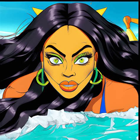 Lala Anthony As Ursula The Sea Witch Drawing Creative Fabrica