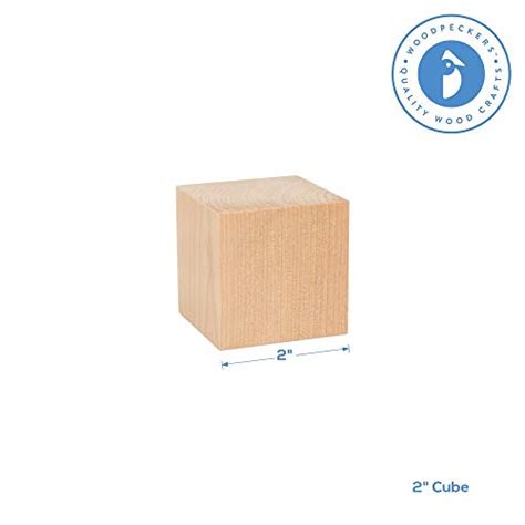 Unfinished Wood Cubes 2 Inch Pack Of 50 Large Wooden Cubes For Wood