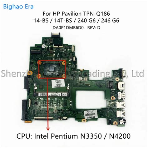 For Hp Tpn Q G G Bs Laptop Motherboard With Intel N