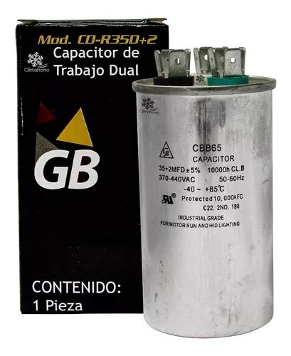 Capacitor De Trabajo 35 2 Mfd 5 370 440 Vac Climas