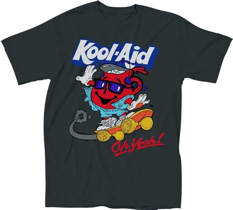 Kool Aid Ladies Oh Yeah Shirt Drink Mix Man Graphic Tie Dye T Shirt Vintage Black