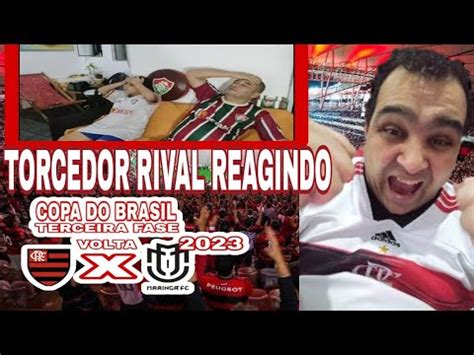 TORCEDOR RIVAL REAGINDO FLAMENGO 8X2 MARINGA COPA DO BRASIL 2023