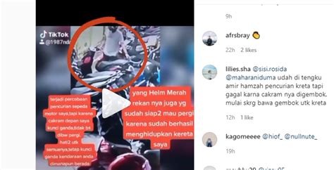 Viral Pelaku Curanmor Gagal Beraksi Gara Gara Motor Pakai Kunci Ganda