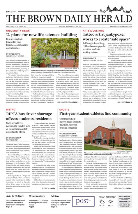 Friday, September 23rd, 2022 by The Brown Daily Herald - Issuu