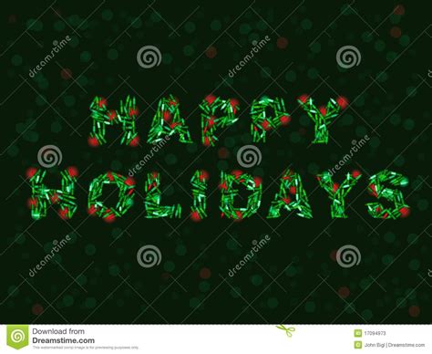 Happy Holidays in lights stock vector. Illustration of blur - 17094973