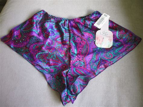 Vintage Satin Lingerie Shorts From 1980s By Innermost Gem