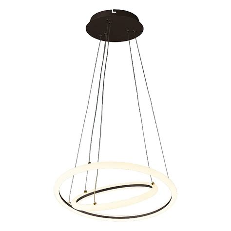 Lustre Pendente Space Orbital Double Preto W K Cm Llumm Bronzeart