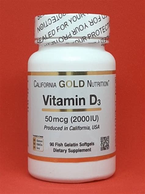 California Gold Nutrition Vitamin D Mcg Iu Fish