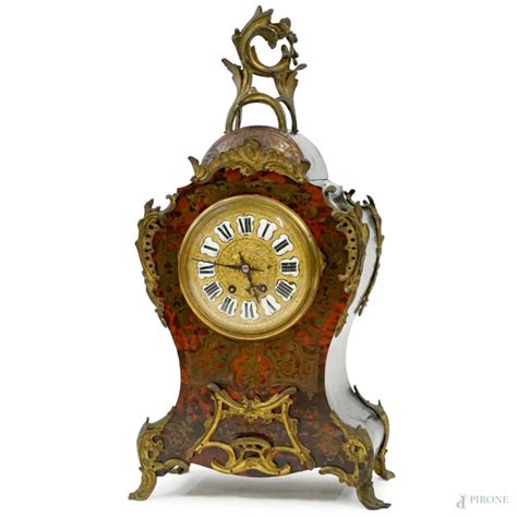 Orologio Stile Boulle Francia Fine XIX Inizi XX Secolo Quadrante A