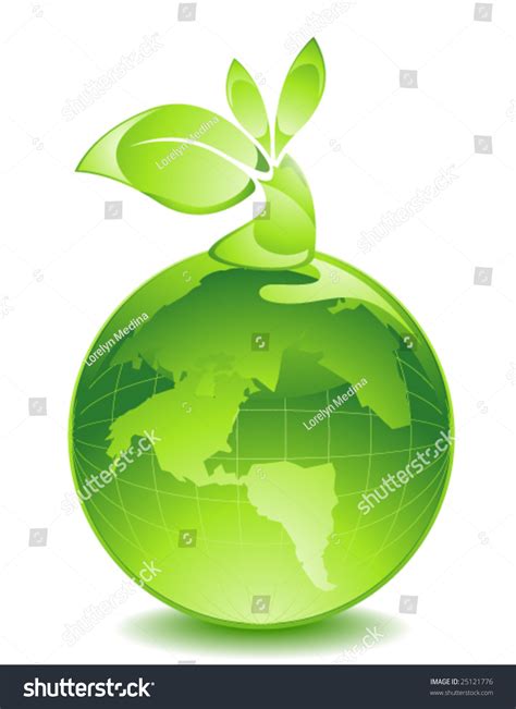 Green Earth Vector Stock Vector (Royalty Free) 25121776 | Shutterstock