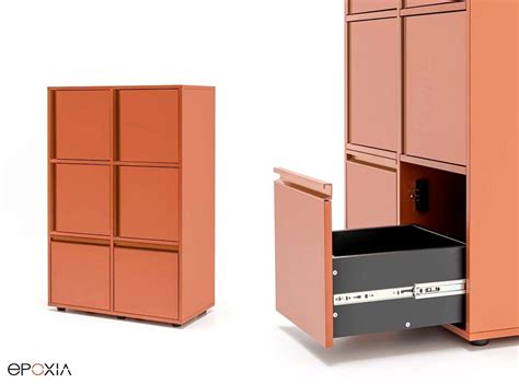 Syst Me Modulaire De Casiers Locker Plus De Mdd Epoxia Mobilier