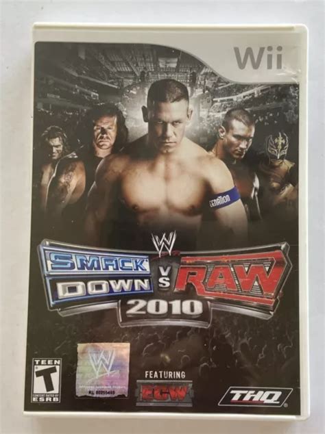 WWE SMACKDOWN VS Raw 2010 Featuring ECW Nintendo Wii 2009 With