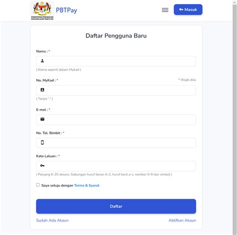 Cara Bayar Cukai Taksiran Cukai Pintu Online Pbtpay