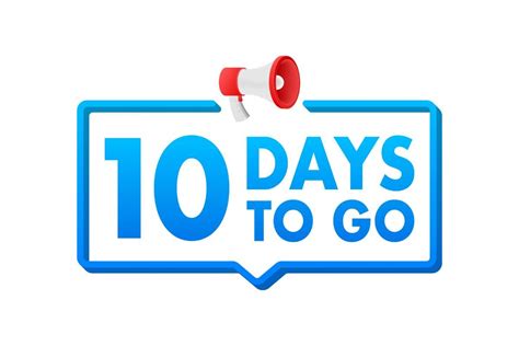 10 Days to Go. Countdown Timer. Clock Graphic by DG-Studio · Creative ...