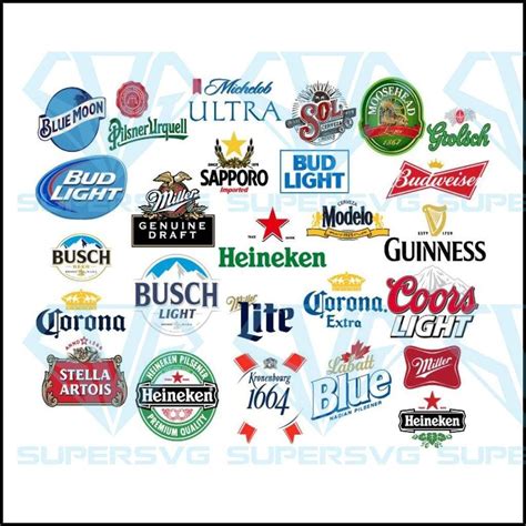 Beer Logo Svg Bundle Beer Logo Png Beer Svg Coors Light Svg Budweiser ...