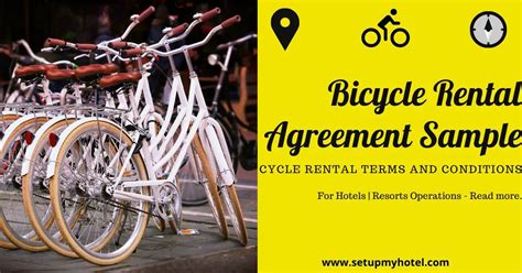 Bicycle Rental Agreementcontract Sample Hotels Resorts Setupmyhotel