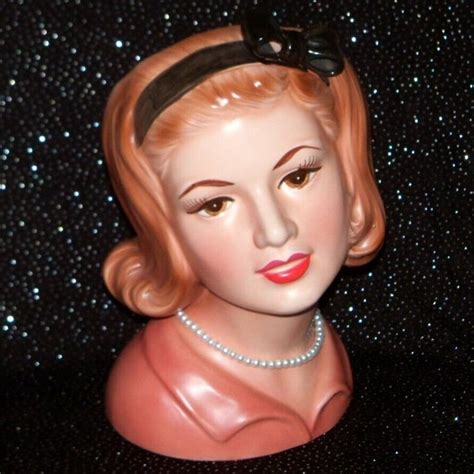 Lady Head Vase Ucagco Etsy