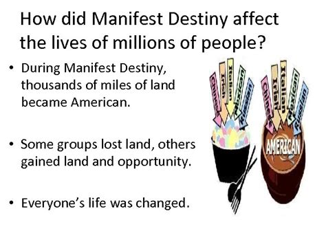 Manifest Destiny Unit 7 Causes And Effects