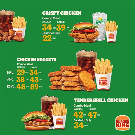 Burger King Drive Thru Menu