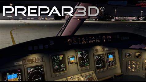 Prepar3D V4 5 Aerosoft CRJ COLD And DARK Departure From Brussels